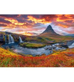 Puzzle Alipson Wasserfall Kirkjufellsfoss, Island 500 Teile