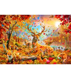 Puzzle Bluebird Tiere im Herbst 1000 Teile