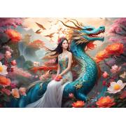 Puzzle Bluebird Blauer Drache 500 Teile