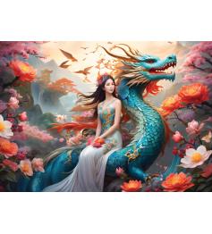 Puzzle Bluebird Blauer Drache 500 Teile