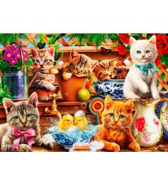 Bluebird Kittens in the Shed Puzzle 1000 Teile