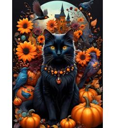 Puzzle Bluebird Herbstkatze 500 Teile