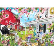 Puzzle Bluebird Bauernhof Spring Green 500 Teile