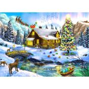 Puzzle Brain Tree Weihnachtslandschaft 1000 Teile