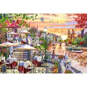 Castorland Puzzle Romantischer Stadtsonnenuntergang 1000 Teile