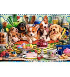 Puzzle Castorland Welpen-Dessert 1000 Teile