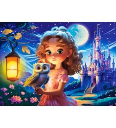 Puzzle Castorland Prinzessin Mit Eule 70 Teile