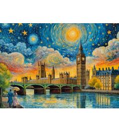 Puzzle Cherry Pazzi Impressionistischer Himmel über London 1000