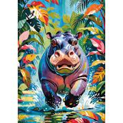 Puzzle Cherry Pazzi Happy Hippo 500 Teile