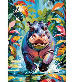 Puzzle Cherry Pazzi Happy Hippo 500 Teile