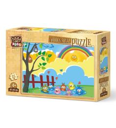 Holzpuzzle Kunstpuzzle Badezeit 25 Teile