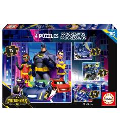 Puzzle Educa Batwheels Progressives 12+16+20+25 Teile