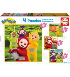 Teletubies Educa Progressives Puzzle 6+9+12+16 Teile