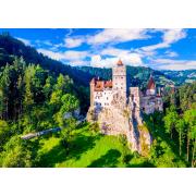 Puzzle Genießen Sie das Schloss Bran im Sommer, Rumänien 1000 Te