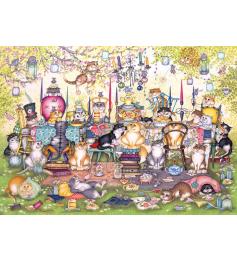 Gibsons Cat Tea Party Puzzle 1000 Teile