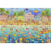 Puzzle Grafika Tropische Badeparty 1000 Teile