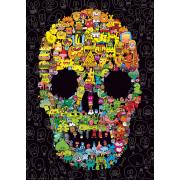 Heye Doodles Totenkopf-Puzzle 1000 Teile