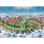 Puzzle Heye Alpine Berge 2000 Teile