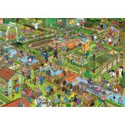 Jumbo-Puzzle Der Garten aus 1000 Teilen