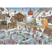 Jumbo-Puzzle Winterspiele 1000 Teile