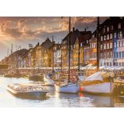 Puzzle Ravensburger Sonnenuntergang in Kopenhagen 500 Teile