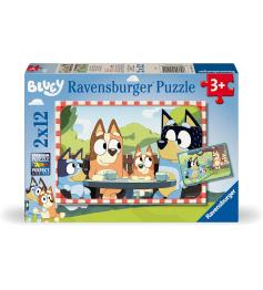 Puzzle Ravensburger Bluey 2x12 Teile