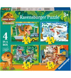 Puzzle Ravensburger Jurassic World progressives mit 12+16+20+24