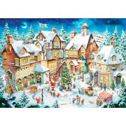 Puzzle Ravensburger Weihnachtsdorf mit 1000 Teile