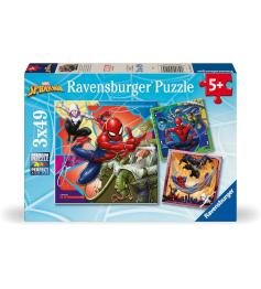 Puzzle Ravensburger Spiderman mit 3x49 Teilen