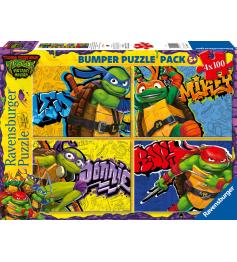 Puzzle Ravensburger Ninja Turtles 4 x 100 Teile