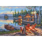 Puzzle Schmidt Die Ufer des Loon Lake, New York 1000 Teile