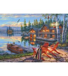 Puzzle Schmidt Die Ufer des Loon Lake, New York 1000 Teile