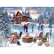 Puzzle SunsOut Skater am Kamin 1000 Teile