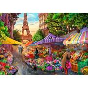 Puzzle Trefl Blumenmarkt, Paris 1000 Teile