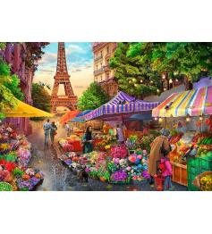 Puzzle Trefl Blumenmarkt, Paris 1000 Teile