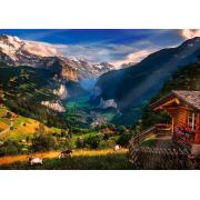 Puzzle Trefl Lauterbrunnental, Schweiz 1000 Teile